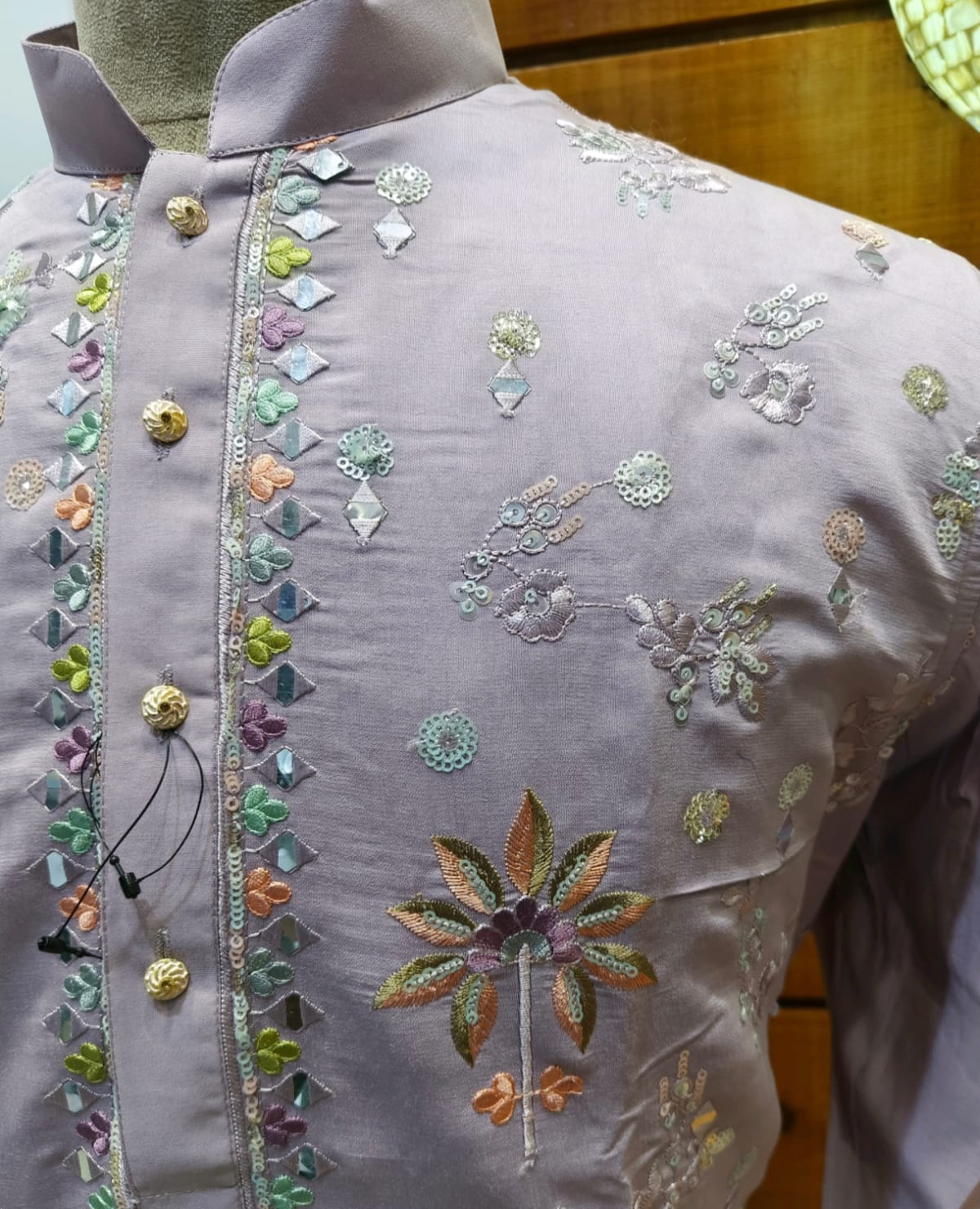 Jashan Silk Embroidery Kurta Set | Waak