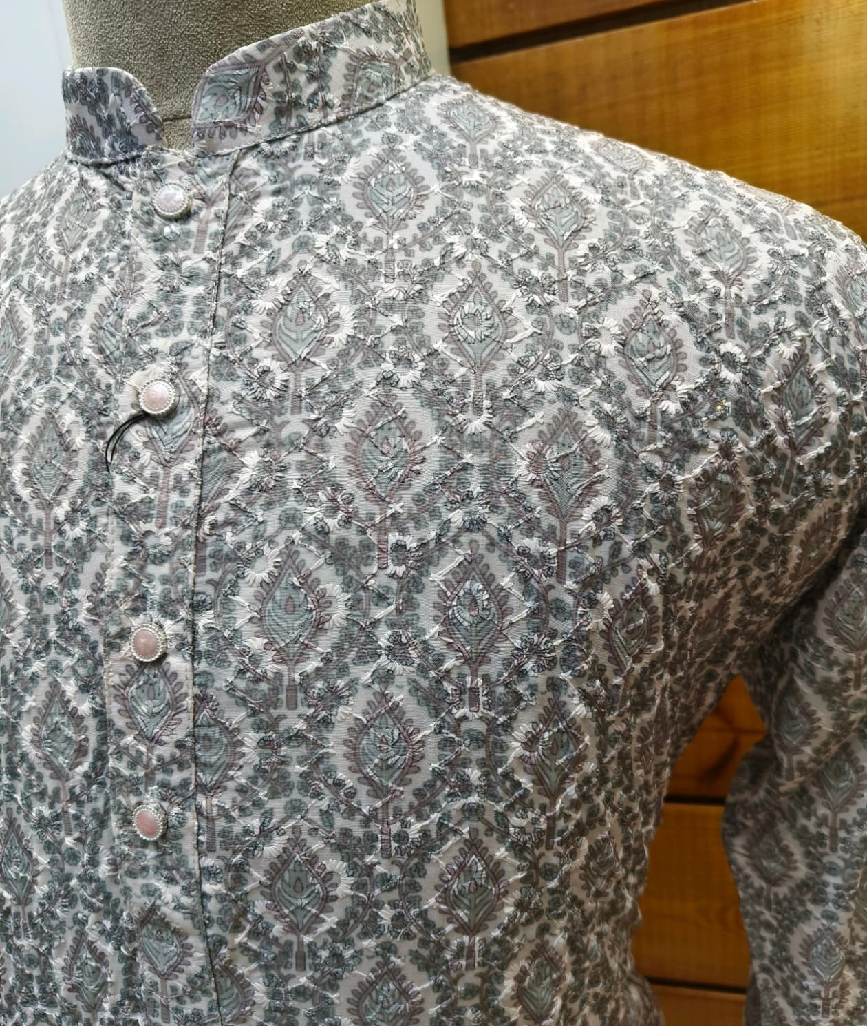 Shifali Olive Kurta Set | Waak