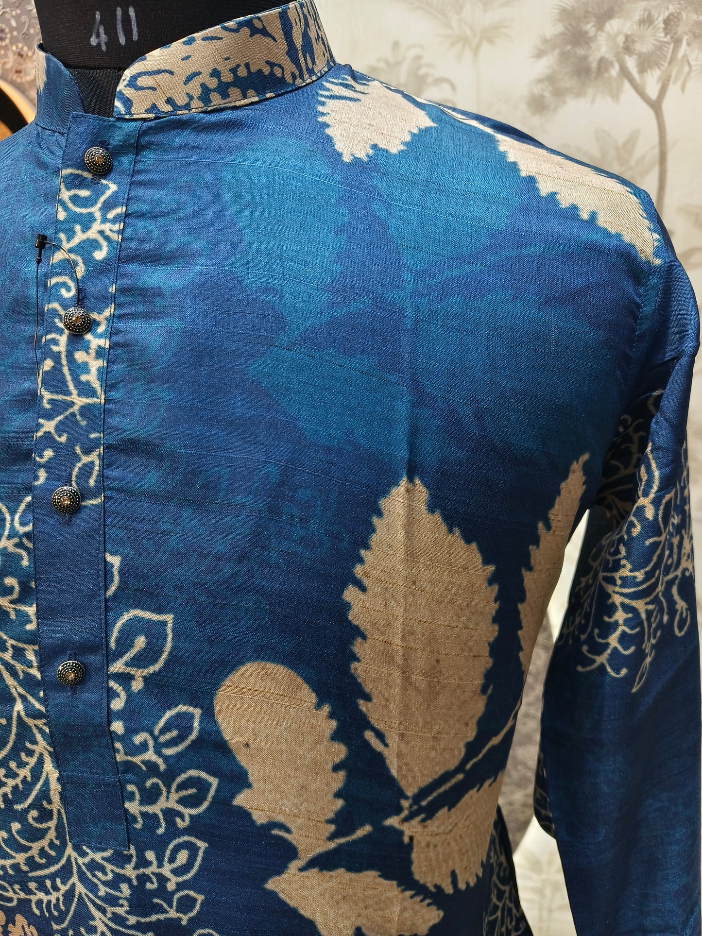 Blue Bahar Print Carnival Kurta | Waak