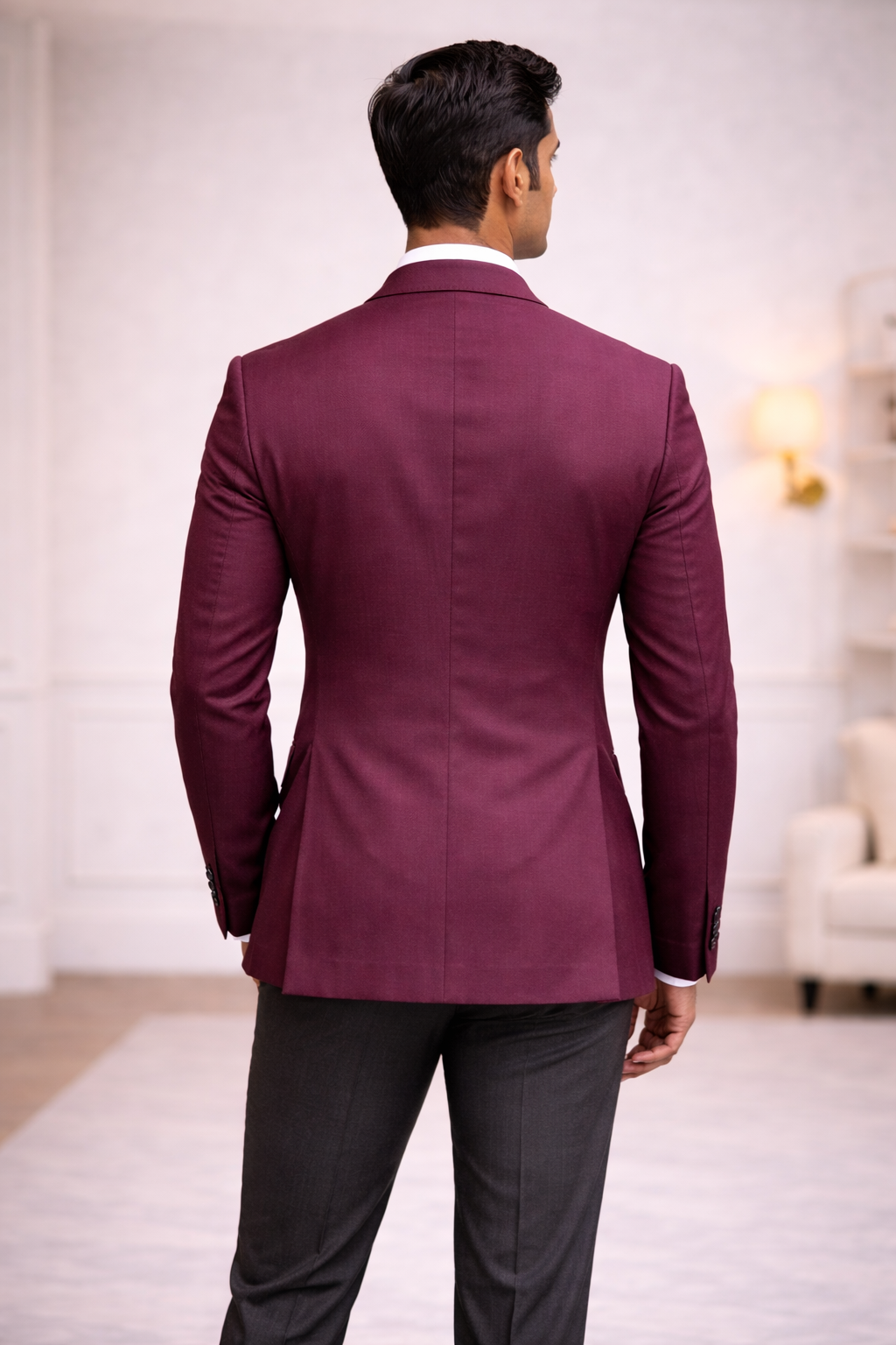 WAAK Bordeaux Executive Blazer