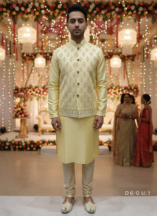 Mehfil Waistcoat & Kurta Set | Waak