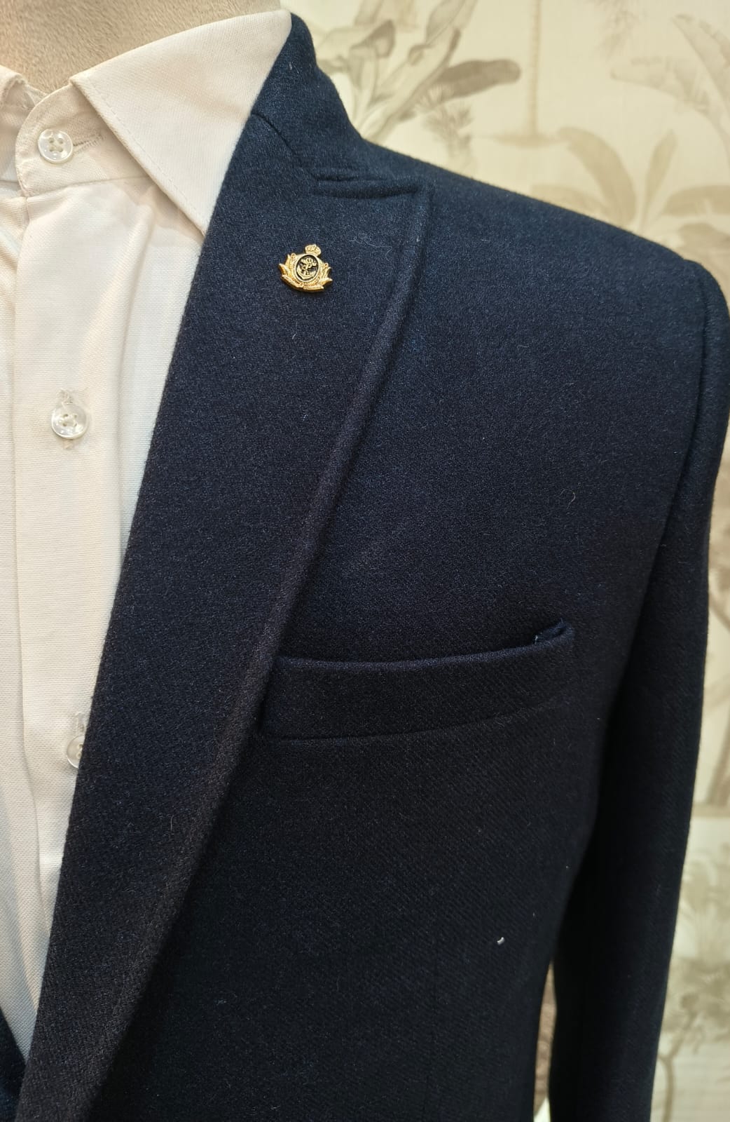 World is Yours Textured Blazer -N Blue| Waak