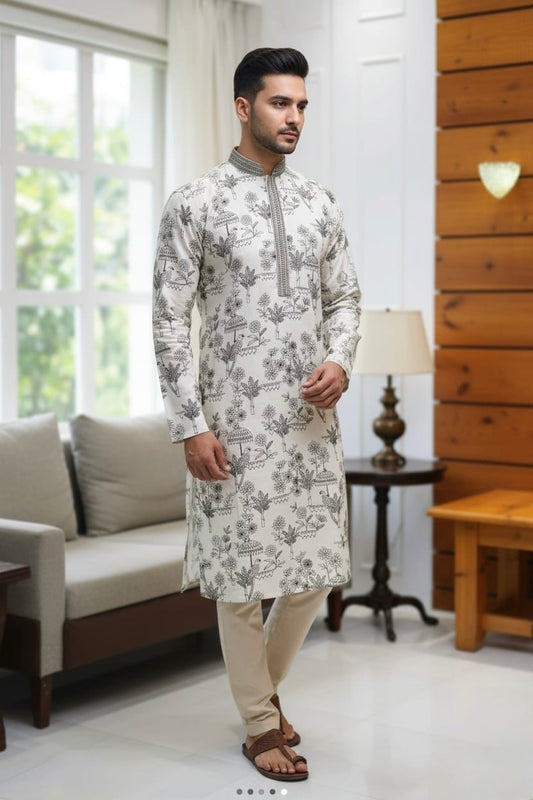 Parinda - Silk Embroidery Kurta Set | Waak