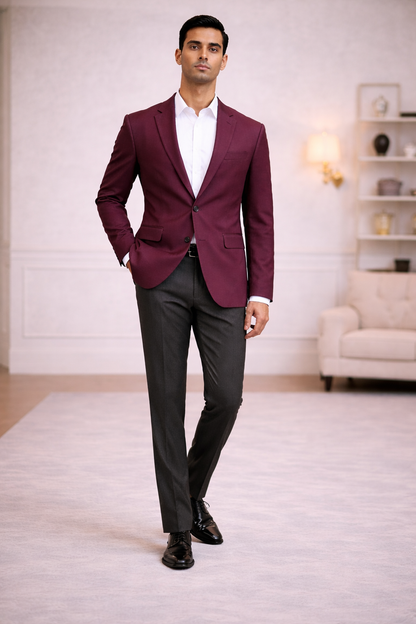 WAAK Bordeaux Executive Blazer