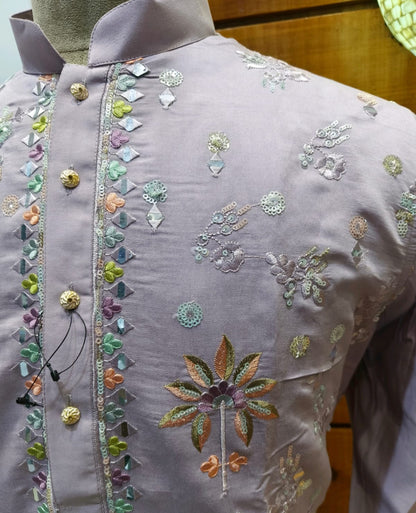 Jashan Silk Embroidery Kurta Set | Waak