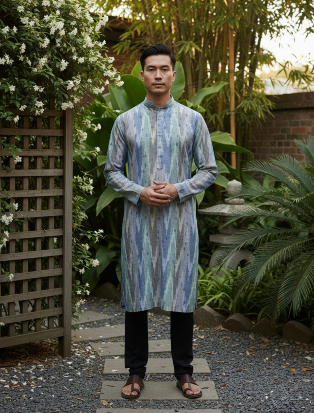 Patola Print with Embroidery