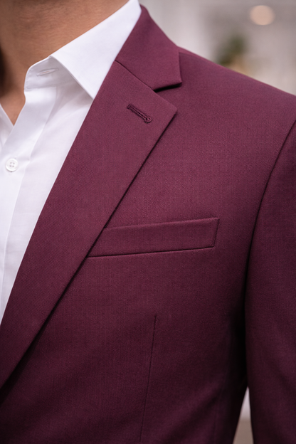 WAAK Bordeaux Executive Blazer