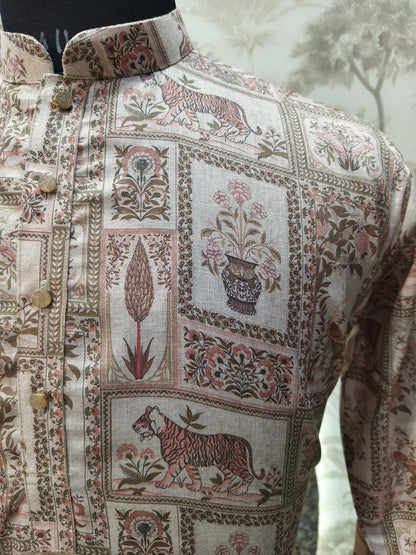 Beige Joyful Kurta | Waak