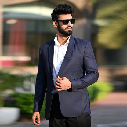 Navy Field Blazer | Waak