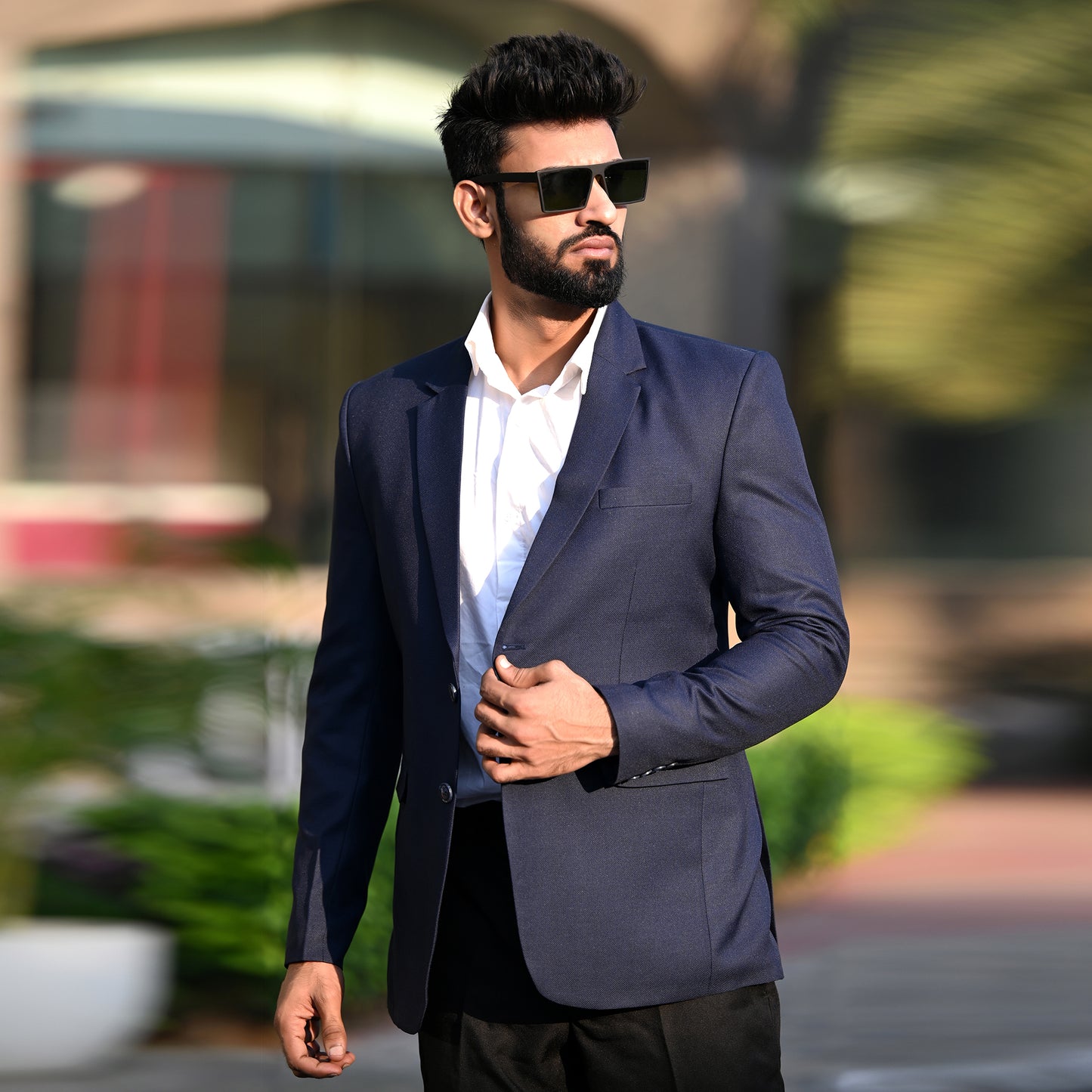 Navy Field Blazer | Waak