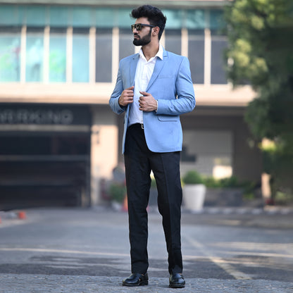 Sky Blue Field Blazer | Waak