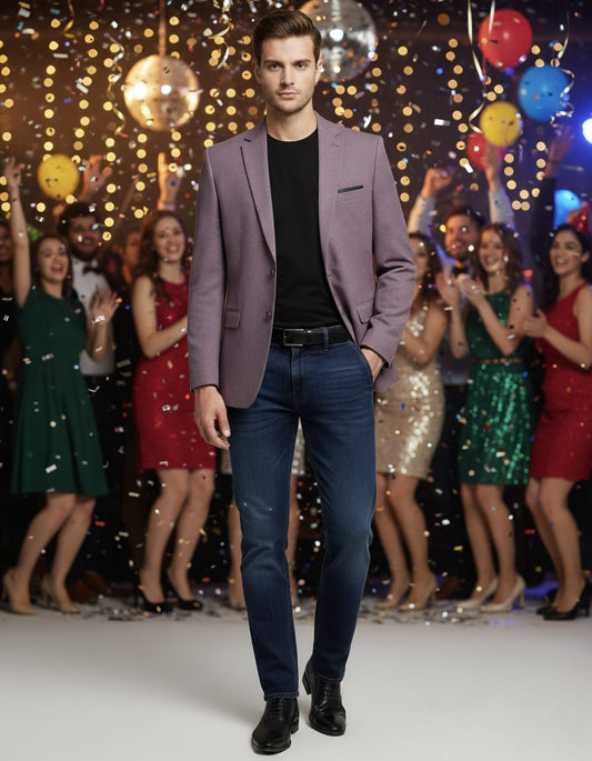 World is Yours Textured Blazer- Lavender | Waak