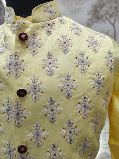 Mehfil Waistcoat & Kurta Set | Waak