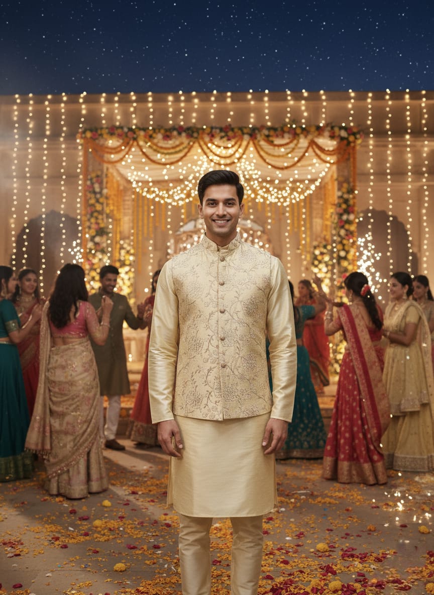 Sunehra Baag Silk Embroidery Kurta Set | Waak