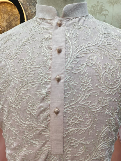 Pink Kashmiri Embroidery Kurta Set | Waak