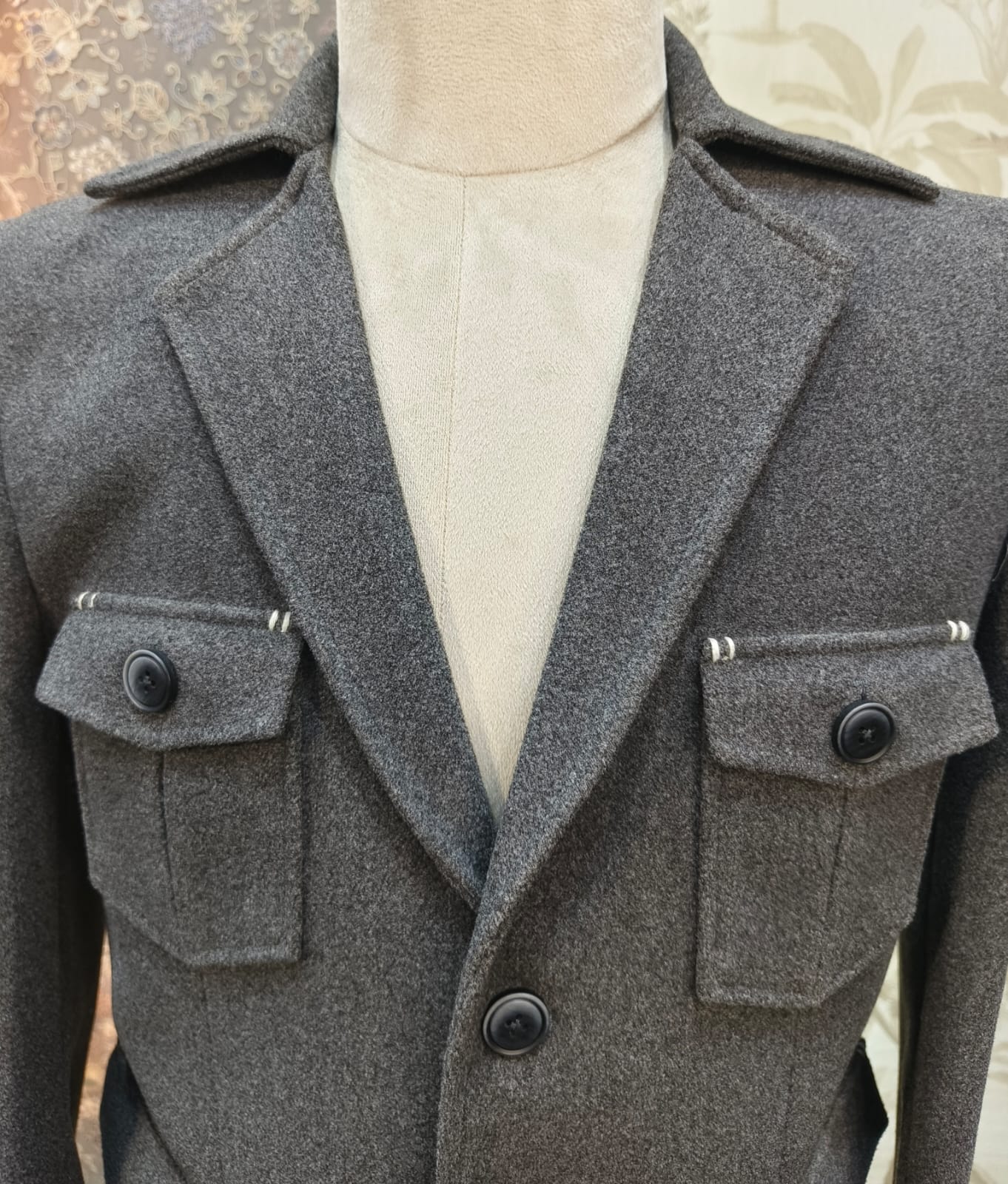 Earthline Utility Blazer- D Grey | Waak