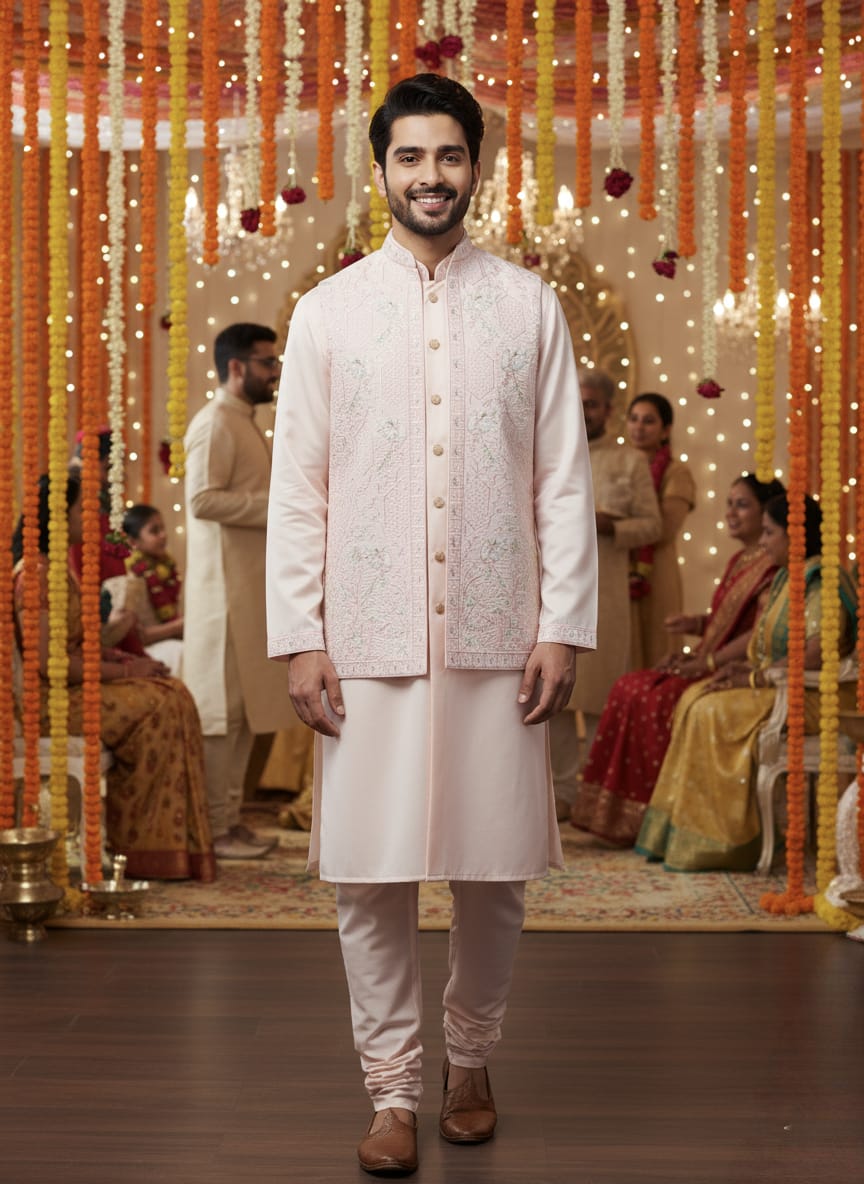 Pink Jaipur Regal Kurta Set | Waak