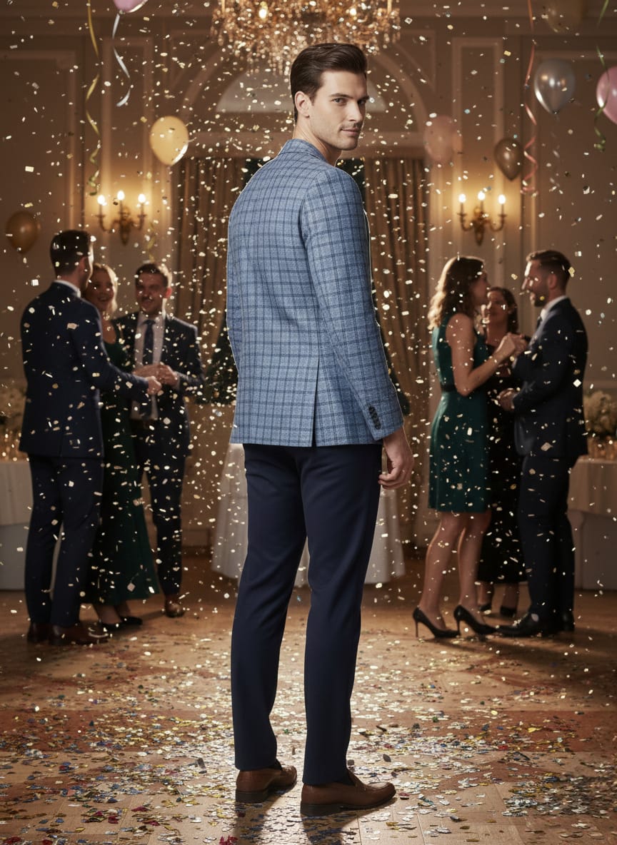 Urban Knit Project Blazer 
 - Blue | Waak
