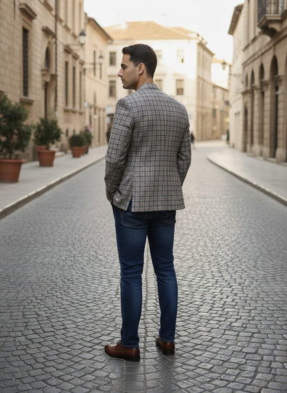 Urban Knit Project Blazer
 - Brown| Waak