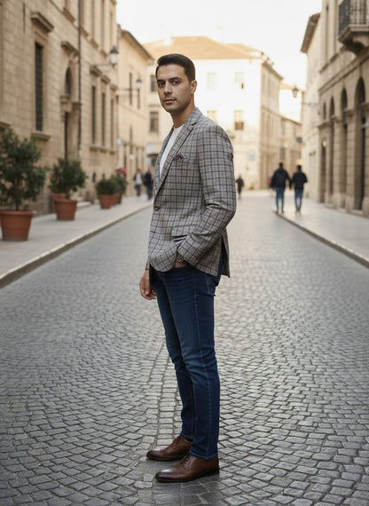 Urban Knit Project Blazer
 - Brown| Waak