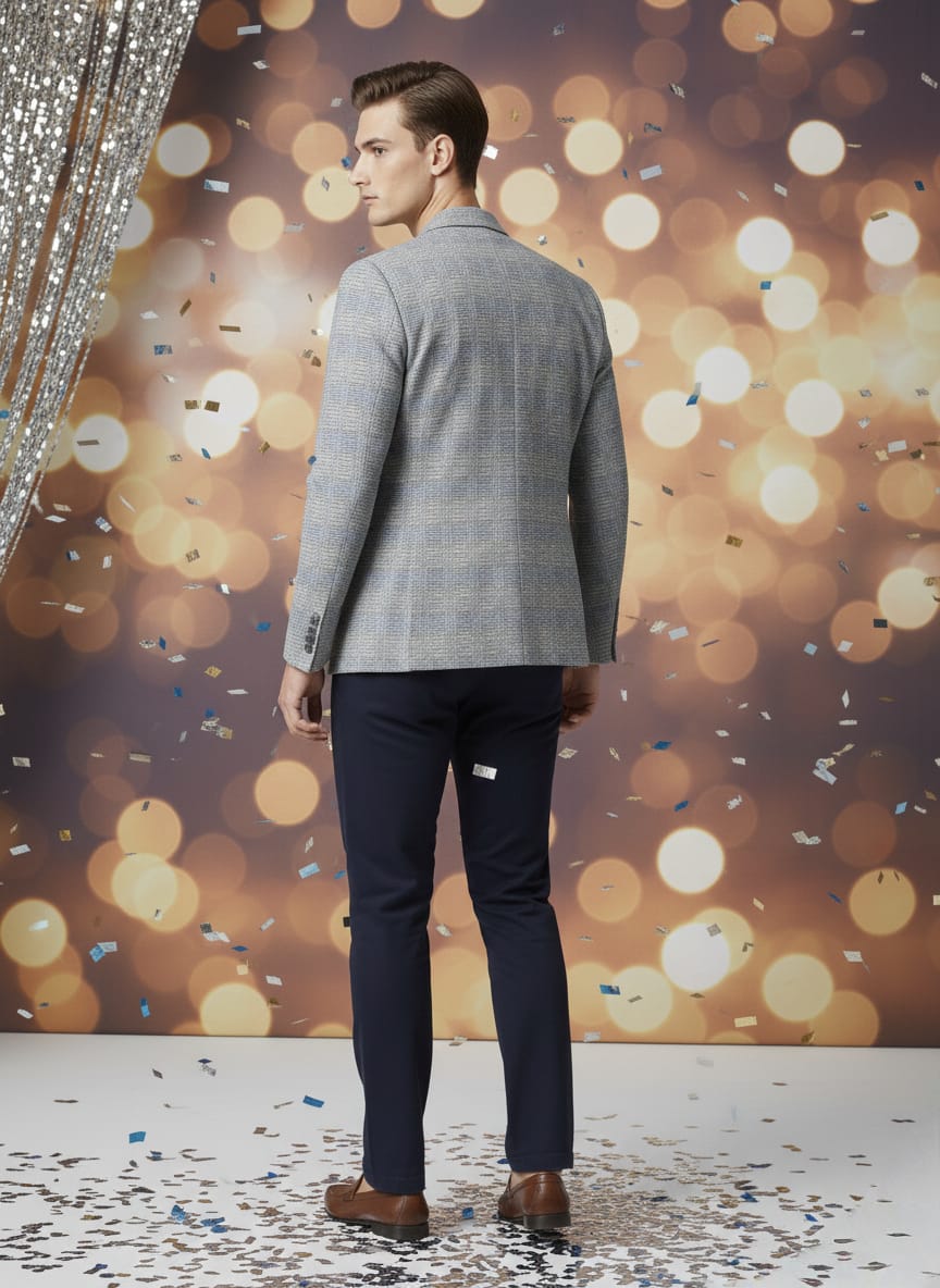 LuxeKnit Smooth Blazer - Grey | Waak