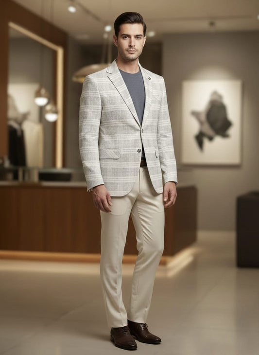 SmartWeave Everyday Blazer
 - Cream | Waak