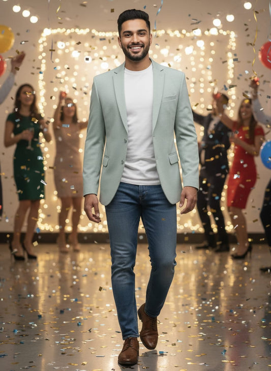 CityEase Soft Knit Blazer
 -S Green | Waak