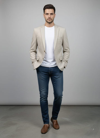 MetroFlex Smart Blazer
-Beige | Waak