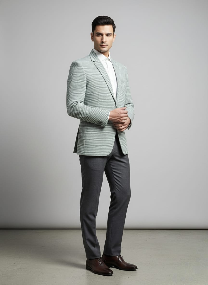 StreamKnit Smart Blazer
 - Green | Waak