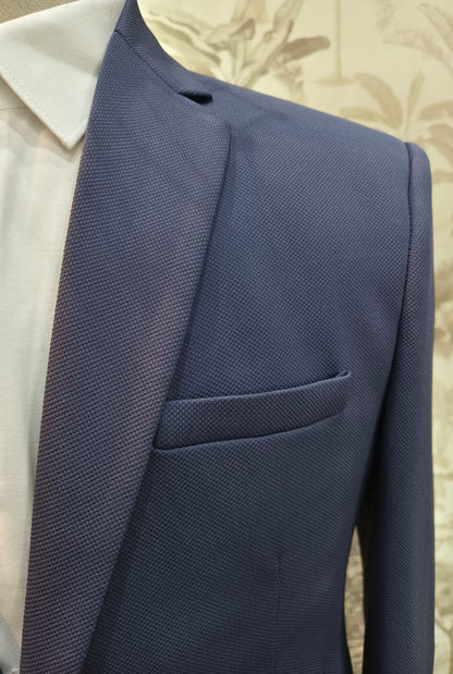 World is Yours Textured Blazer -D Grey | Waak