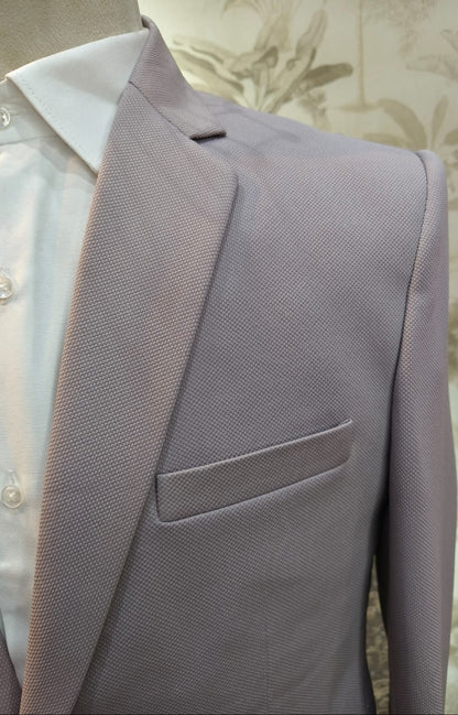 World is Yours Textured Blazer -Mauve| Waak