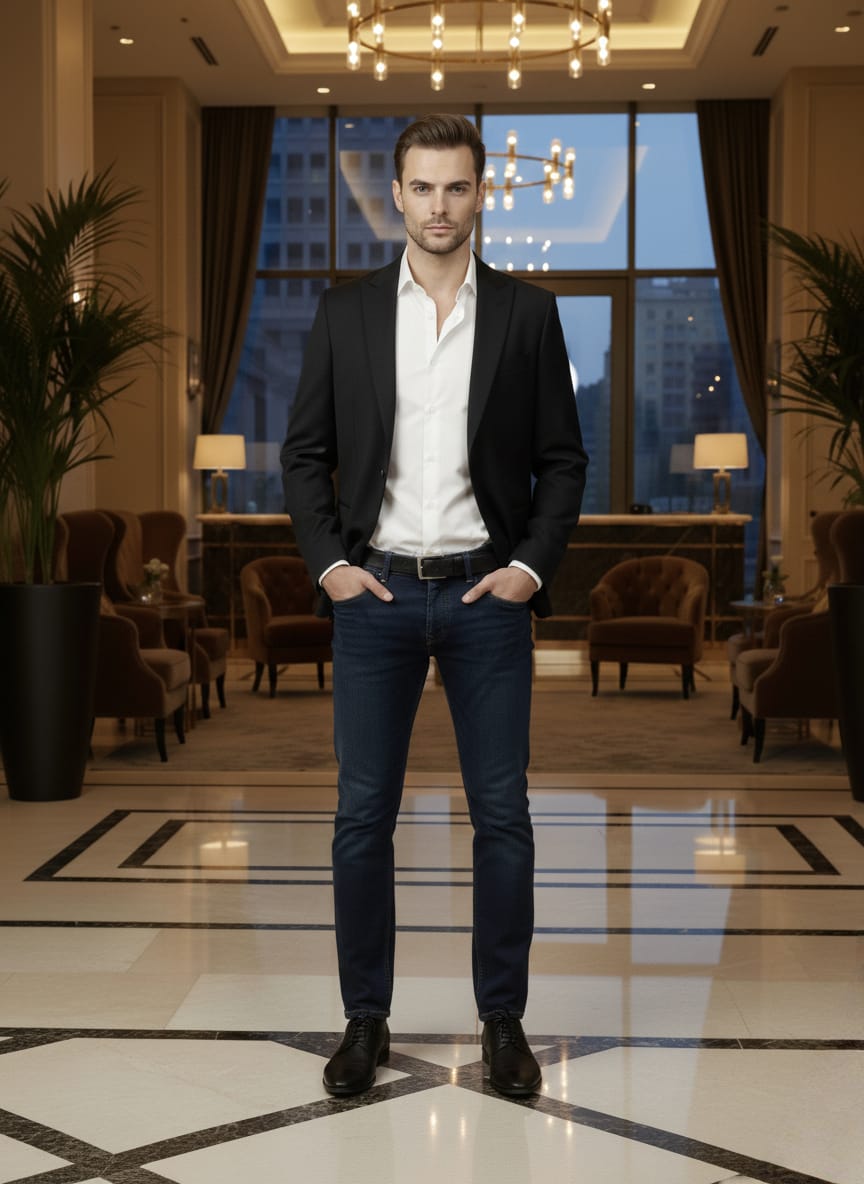 World is Yours Textured Blazer -Black| Waak