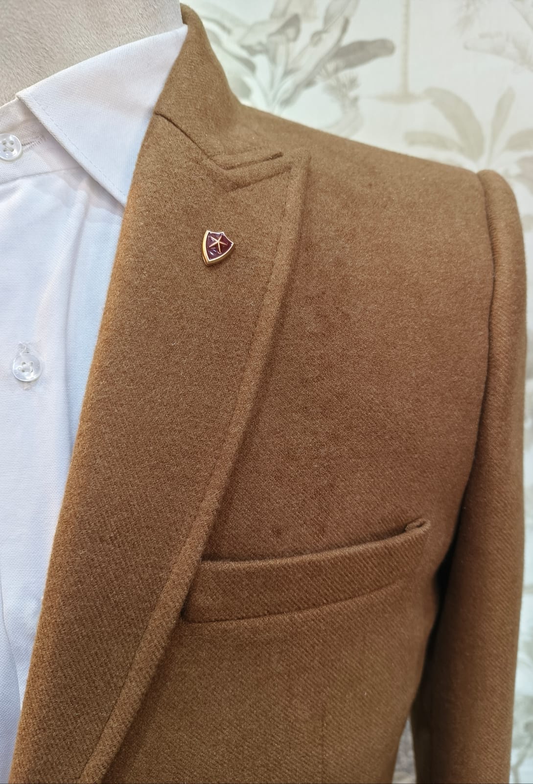 World is Yours Textured Blazer -Brown| Waak