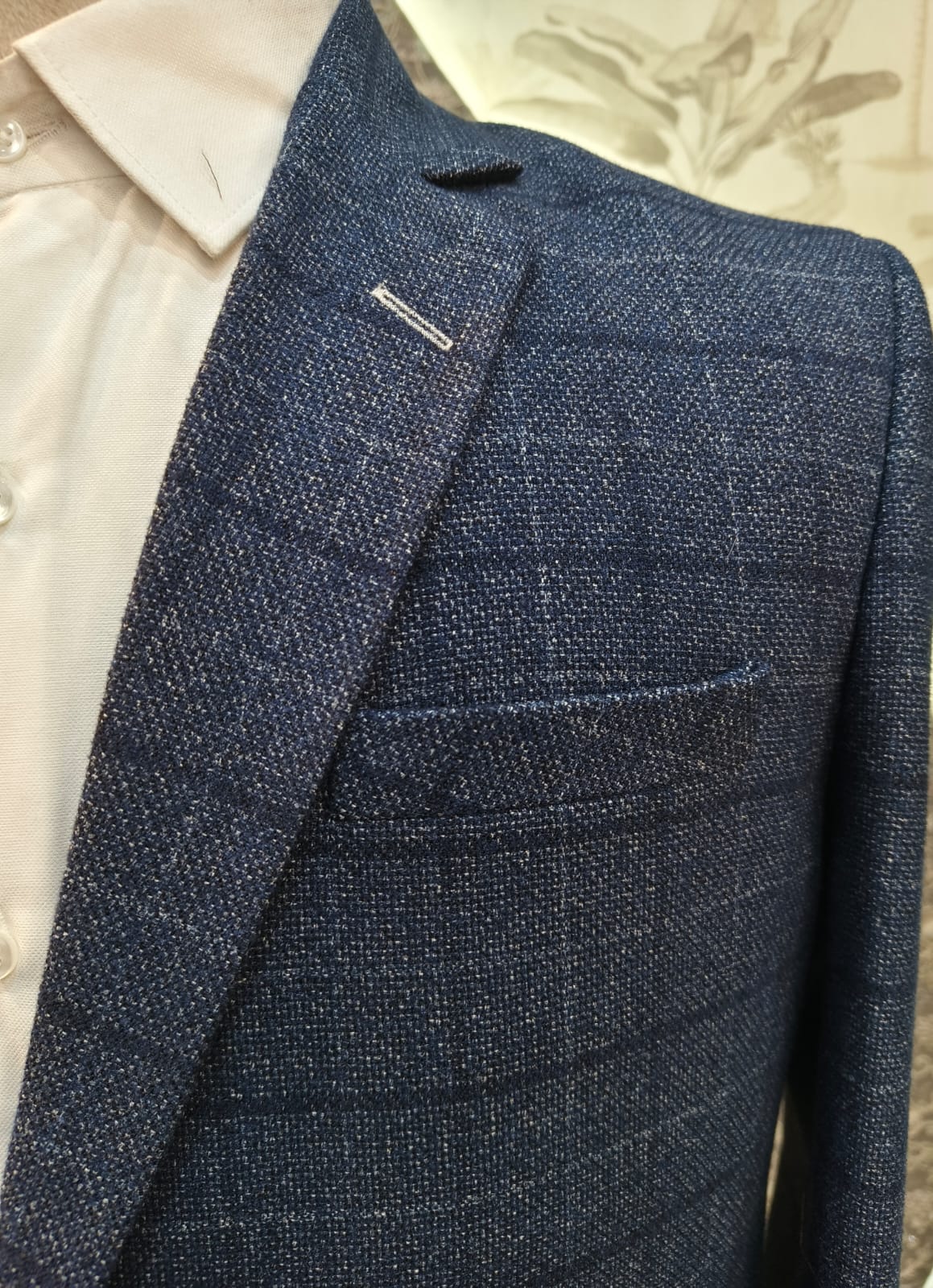 World is Yours Textured Blazer -N Blue| Waak
