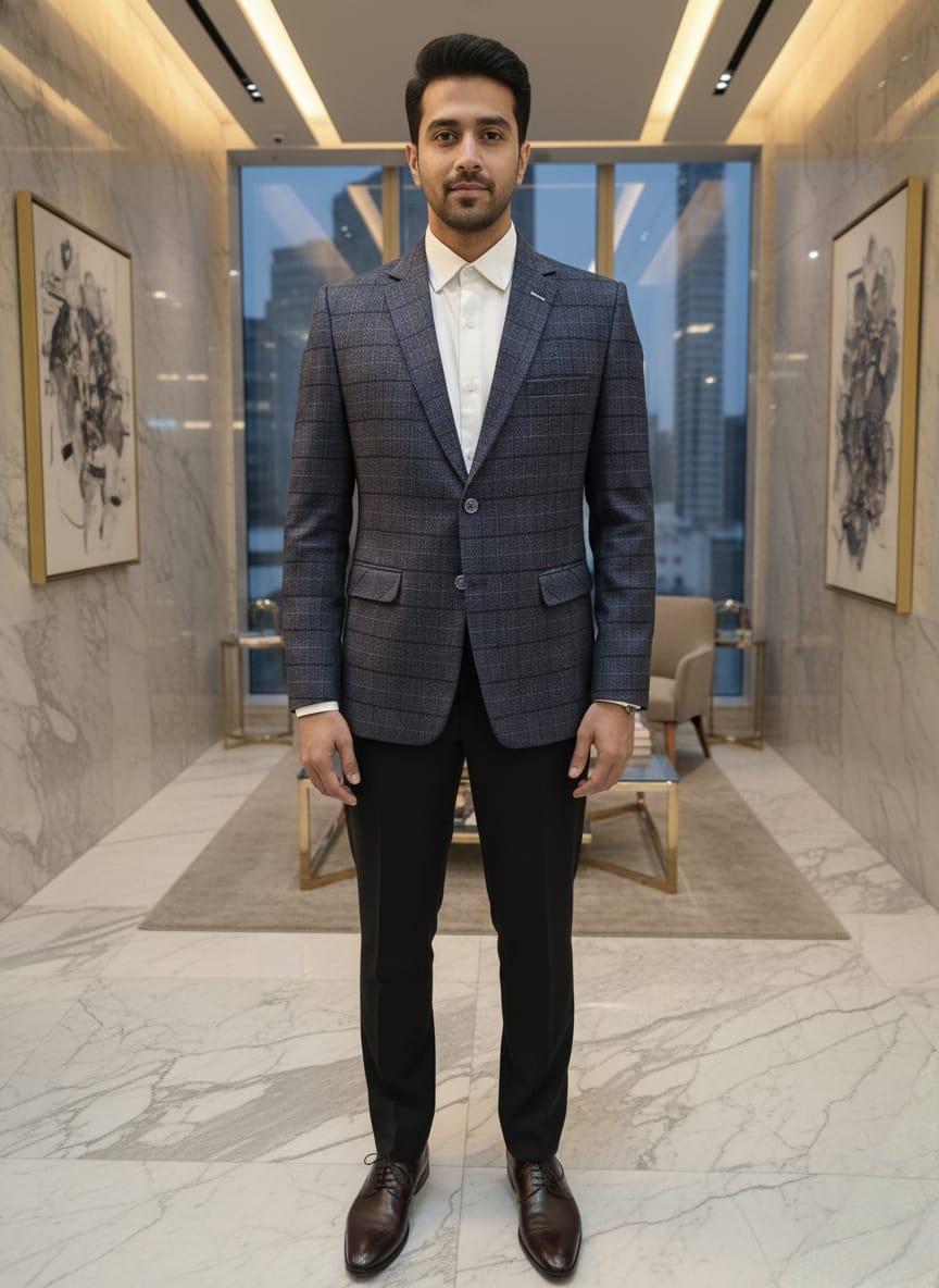 World is Yours Textured Blazer - GREY | Waak