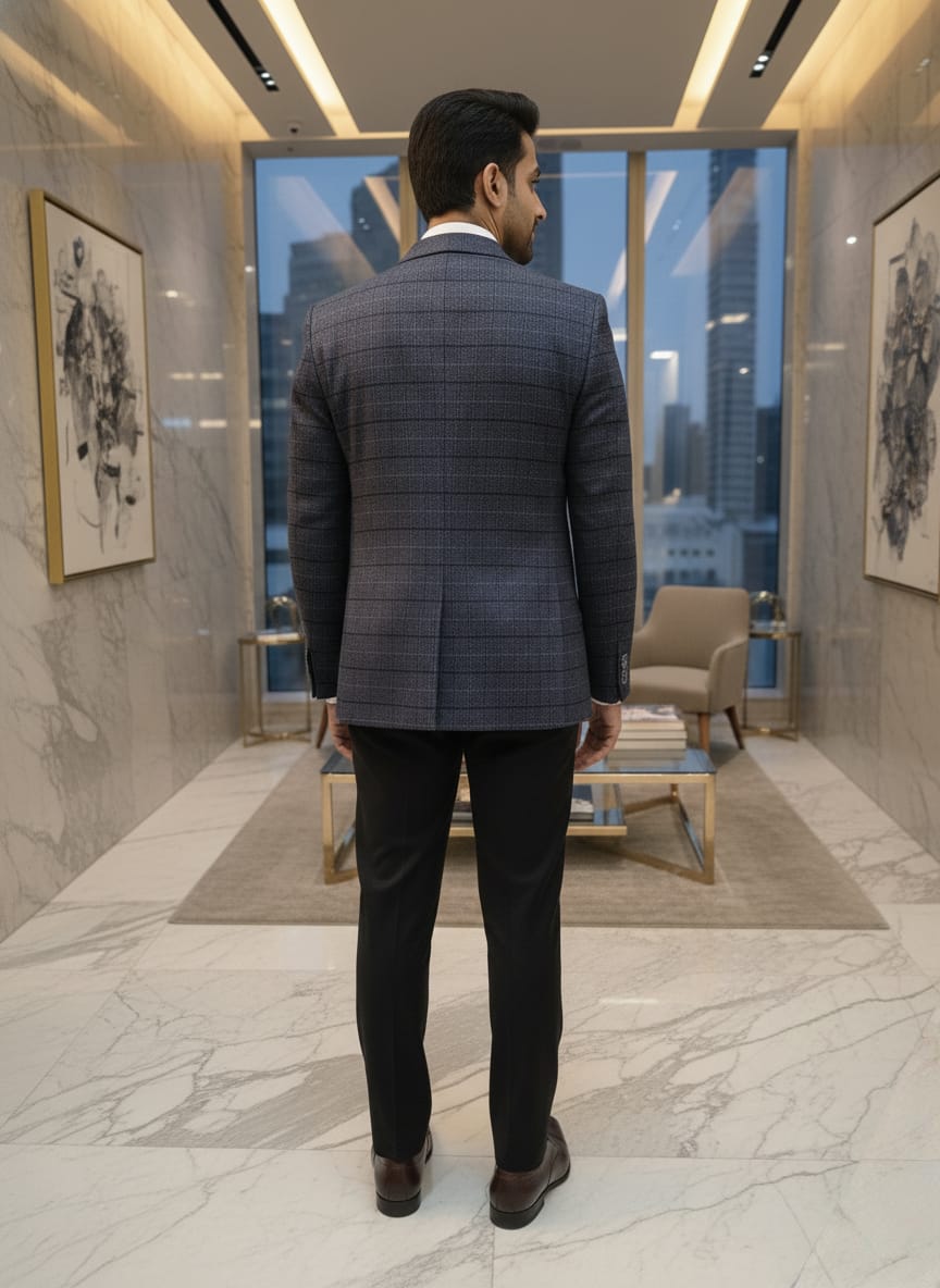 World is Yours Textured Blazer - GREY | Waak