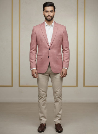 World is Yours Textured Blazer -pink | Waak