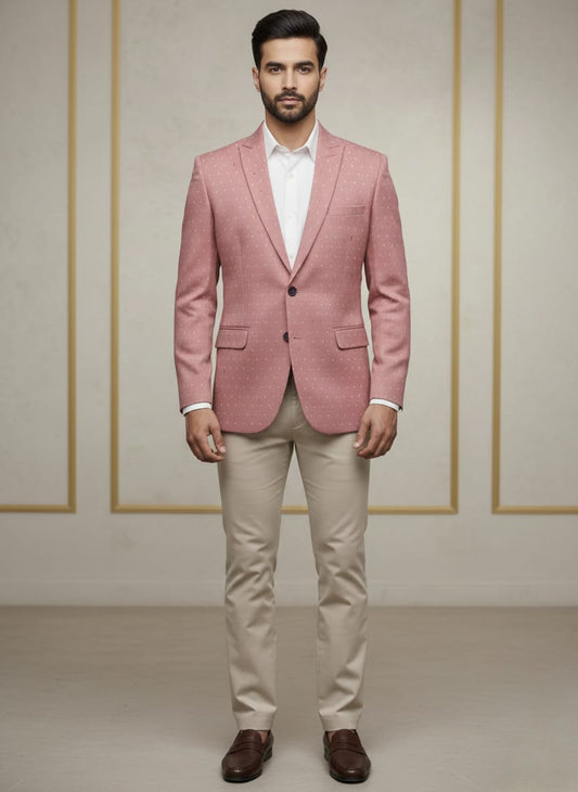 World is Yours Textured Blazer -pink | Waak