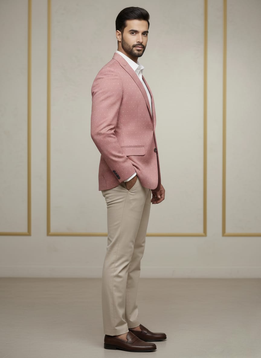 World is Yours Textured Blazer -pink | Waak
