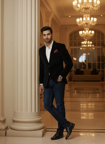 No Noise Rich Blazer -Black | Waak
