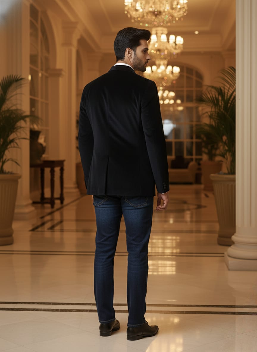 No Noise Rich Blazer -Black | Waak