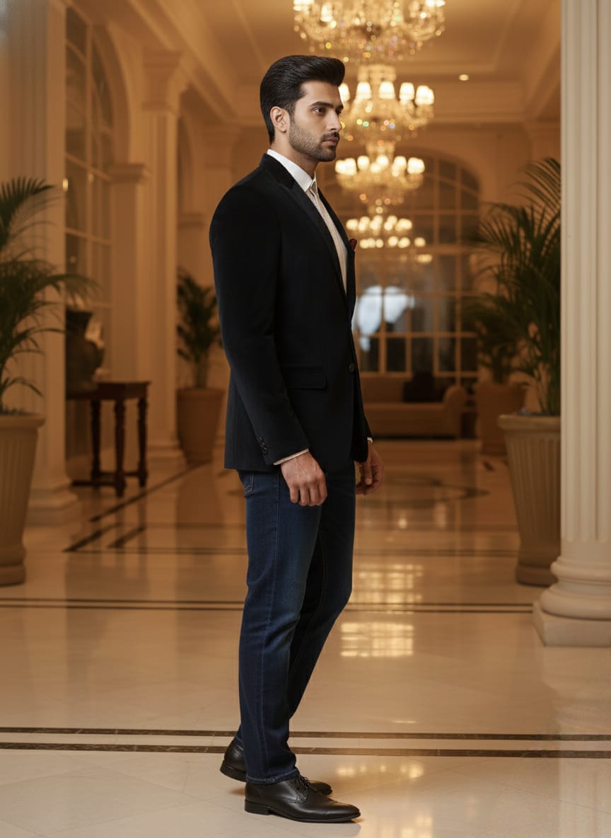 No Noise Rich Blazer -Black | Waak