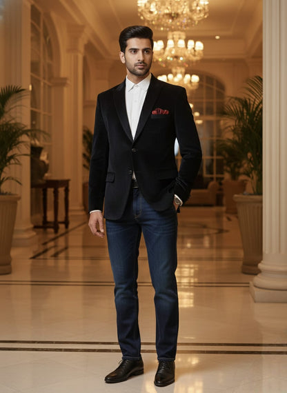 No Noise Rich Blazer -Black | Waak
