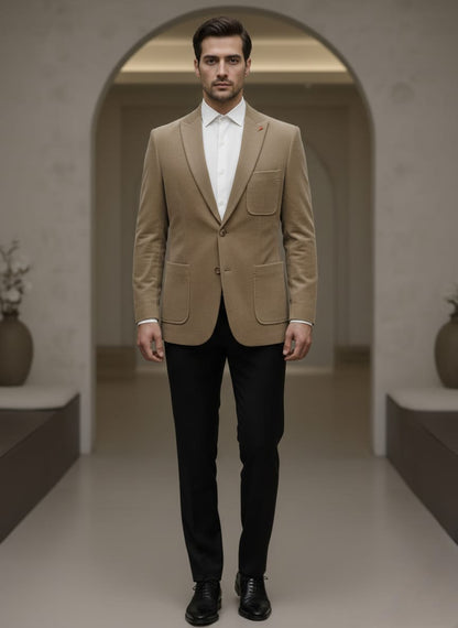 The Subtle Power Blazer -Camel | Waak