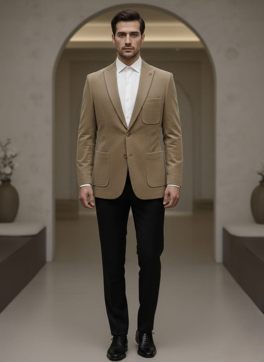 The Subtle Power Blazer -Camel | Waak