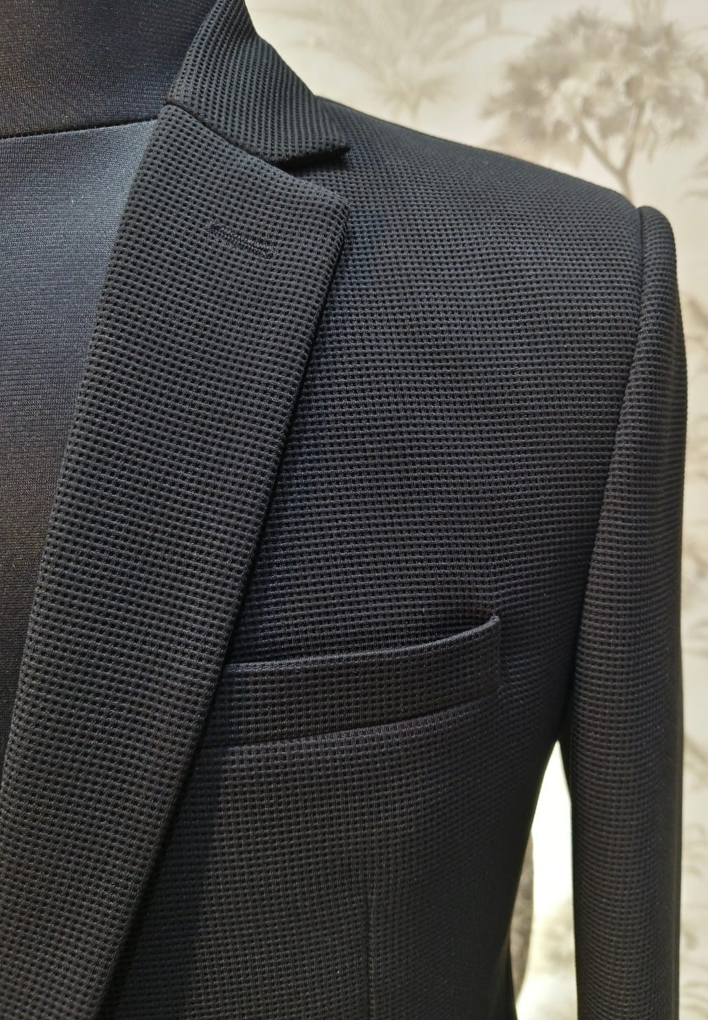 World is Yours Textured Blazer- Black | Waak