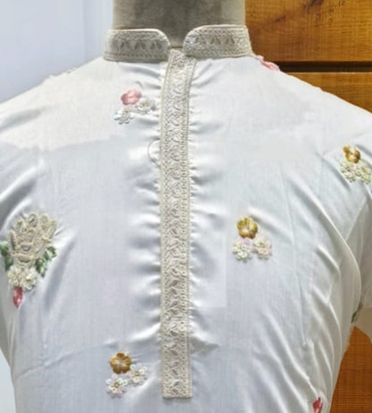 Sequence on Silk Kurta Set | Waak