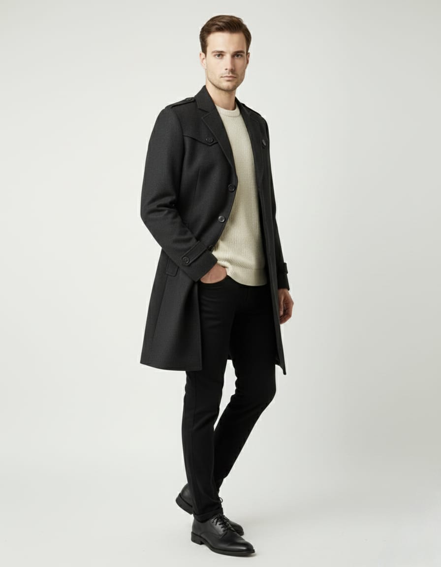 Imperial Long Coat -D Grey | Waak