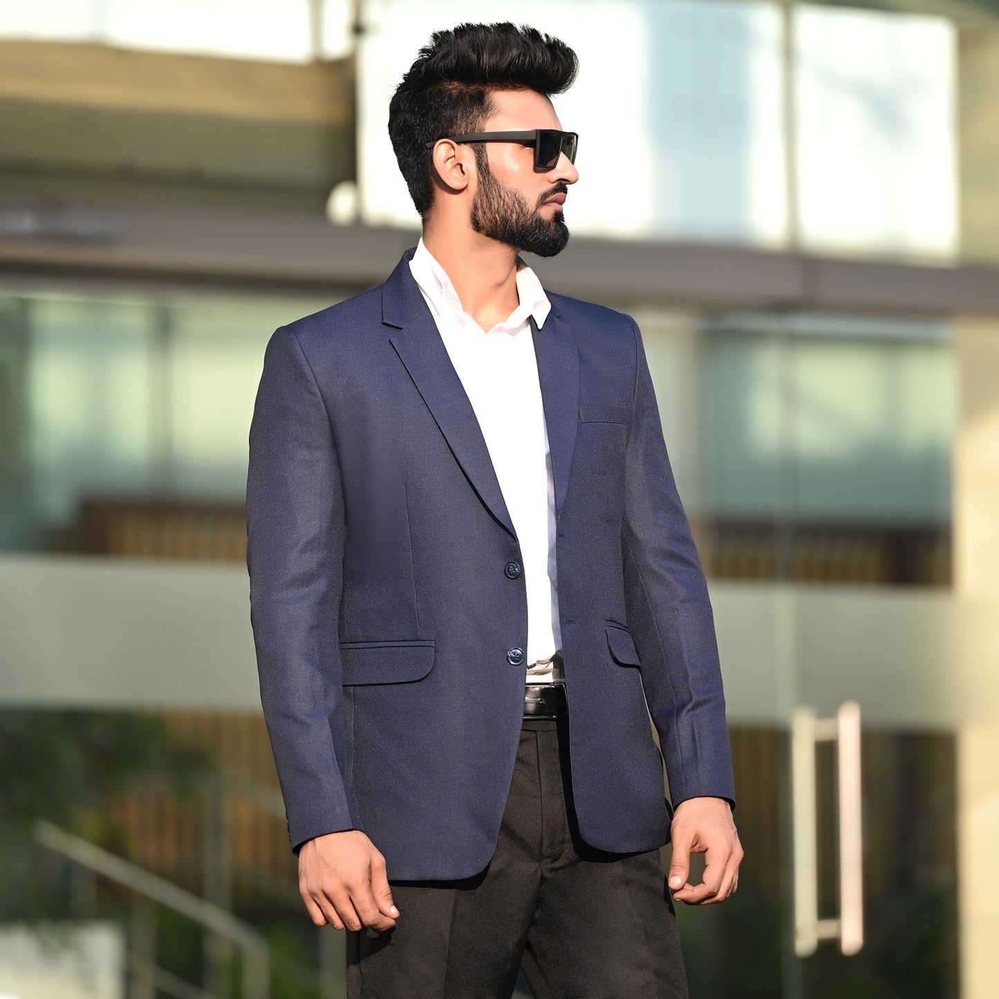 Navy Field Blazer | Waak